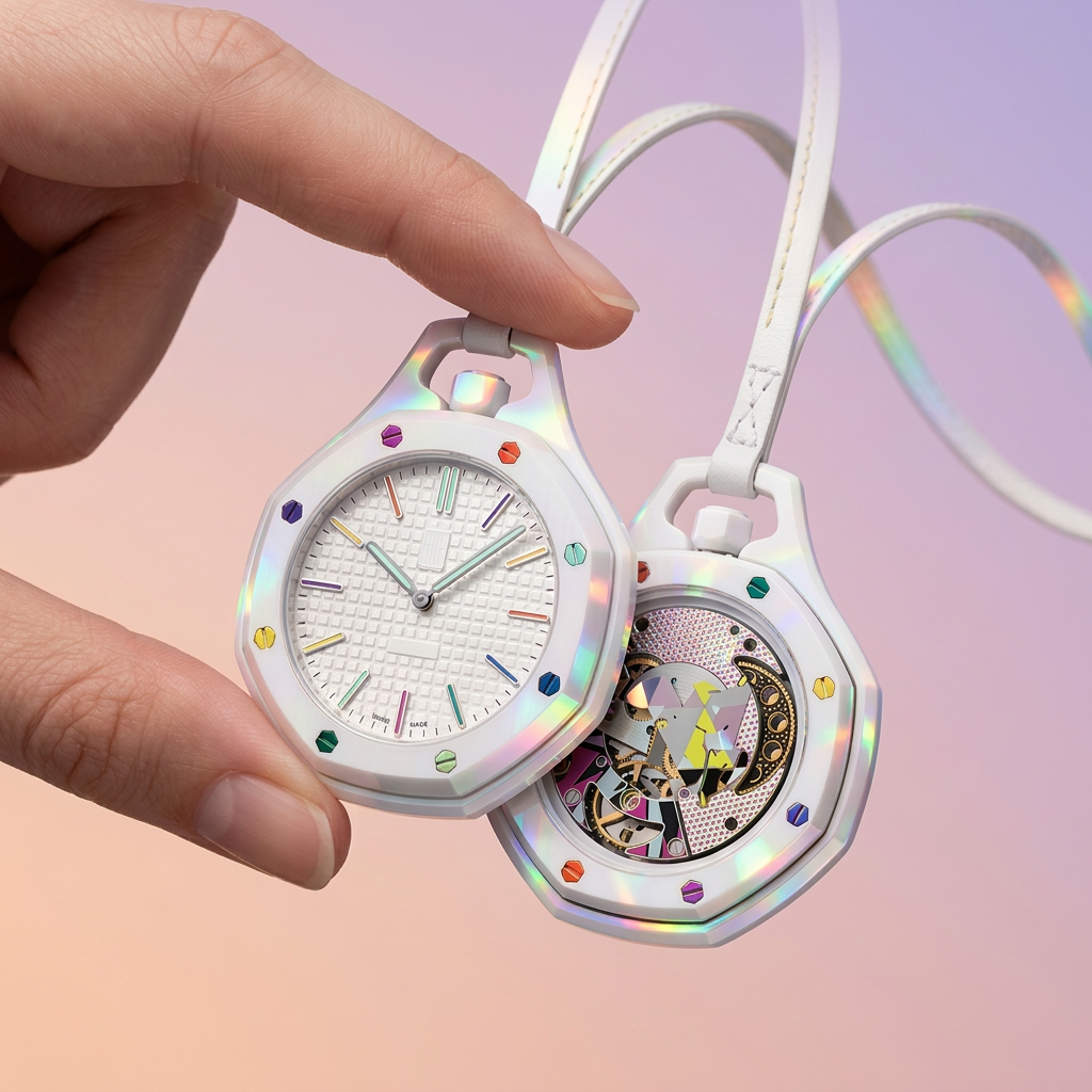 Prism, weightless against a quiet palette.